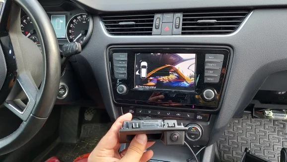 Car CanBus Reversing Parking Rear View Camera for Skoda Octavia Volkswagen Tiguan 187B 280 MQB PQ Audi A5 Q5 Dynamic Trajectory