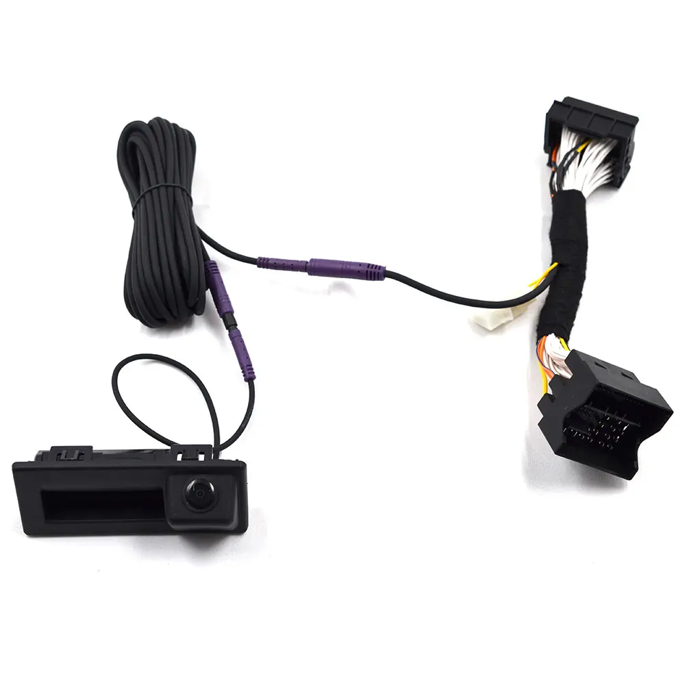 Car CanBus Reversing Parking Rear View Camera for Skoda Octavia Volkswagen Tiguan 187B 280 MQB PQ Audi A5 Q5 Dynamic Trajectory