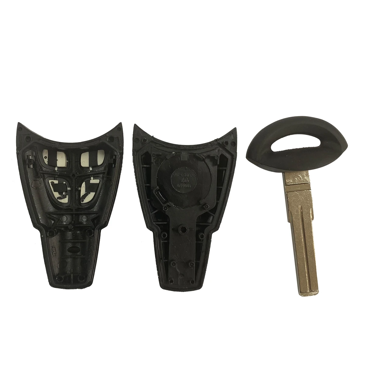 BEST KEY Remote Car Key Shell Case For Saab 9-3 93 2003-2007 Replacement Keyless Fob Case 4 Buttons Uncut Blade Smart Card