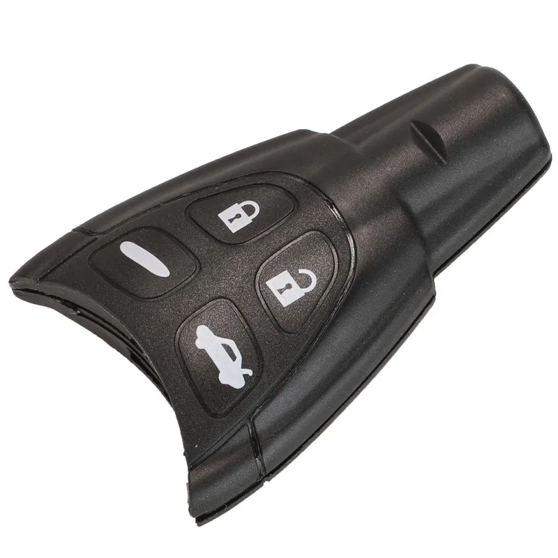 BEST KEY Remote Car Key Shell Case For Saab 9-3 93 2003-2007 Replacement Keyless Fob Case 4 Buttons Uncut Blade Smart Card