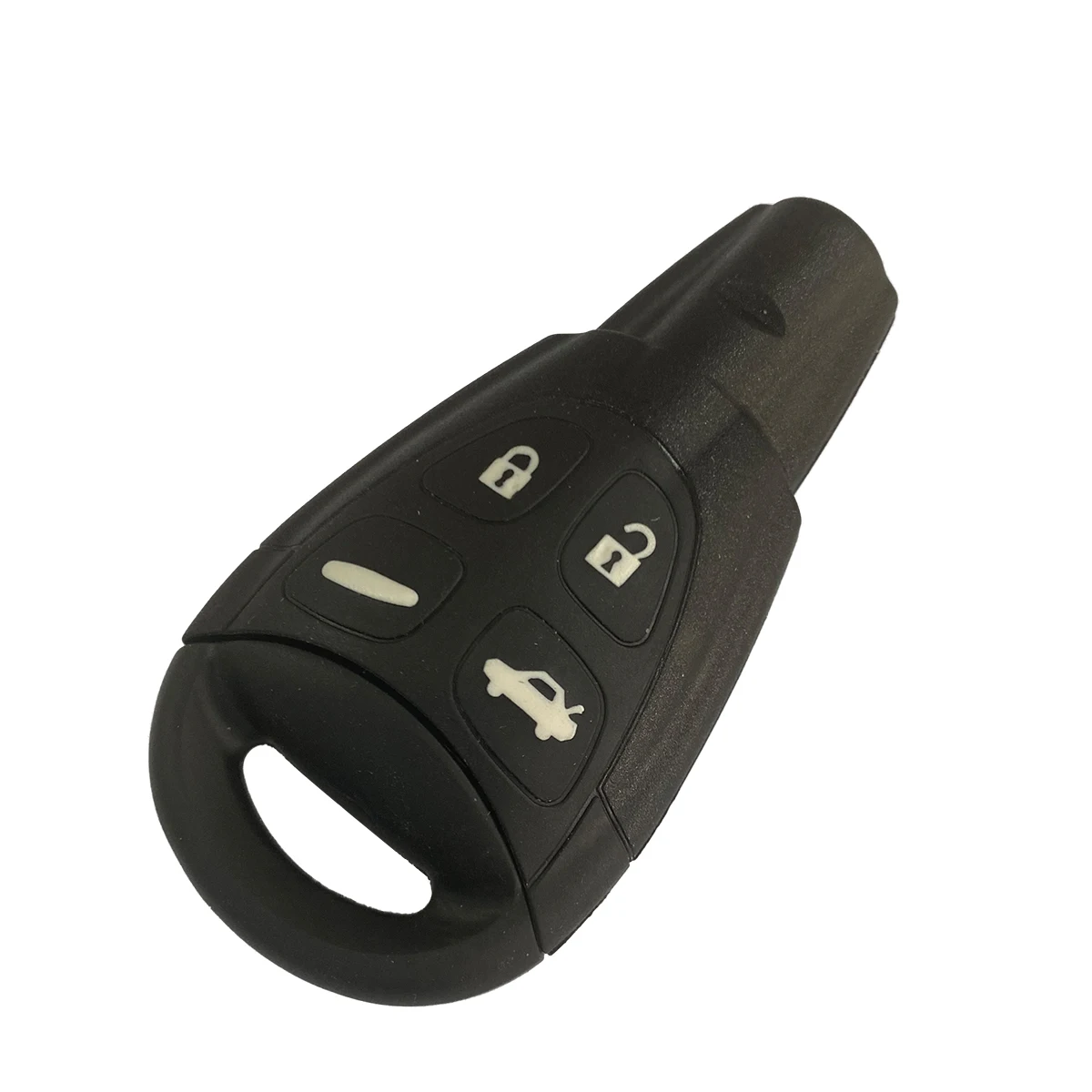BEST KEY Remote Car Key Shell Case For Saab 9-3 93 2003-2007 Replacement Keyless Fob Case 4 Buttons Uncut Blade Smart Card