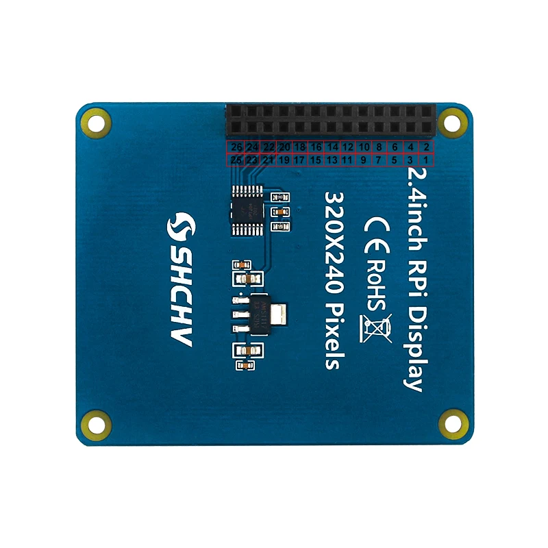 2.4 Inch Raspberry Pi Touch Screen SPI Interface TFT LCD 320×240 Pixel Display LED Backlight for Raspberry Pi 4B 3B+ Zero 2 W