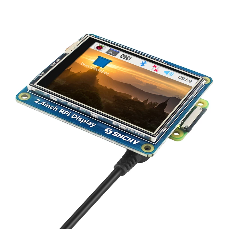 2.4 Inch Raspberry Pi Touch Screen SPI Interface TFT LCD 320×240 Pixel Display LED Backlight for Raspberry Pi 4B 3B+ Zero 2 W