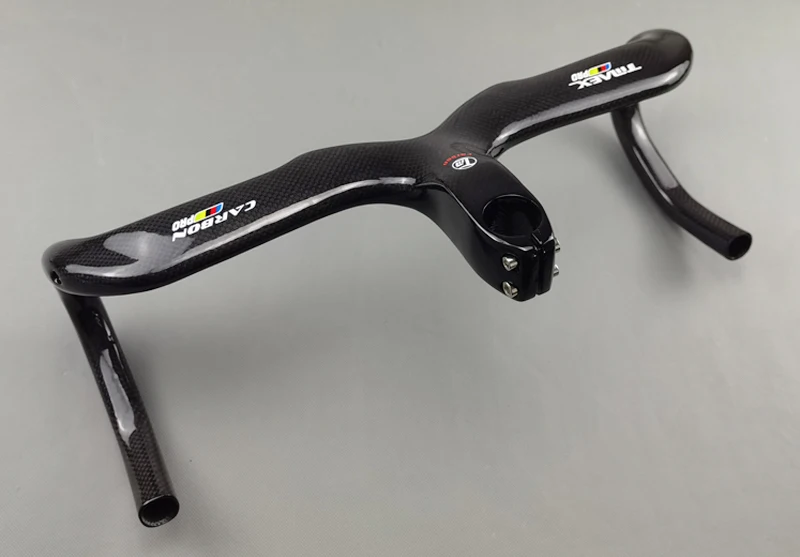 TMAEX 3K Surface New Road Bike Full Carbon One-Integrated Handlebar 28.6mm Carbon Road Handlebars 400/420/440