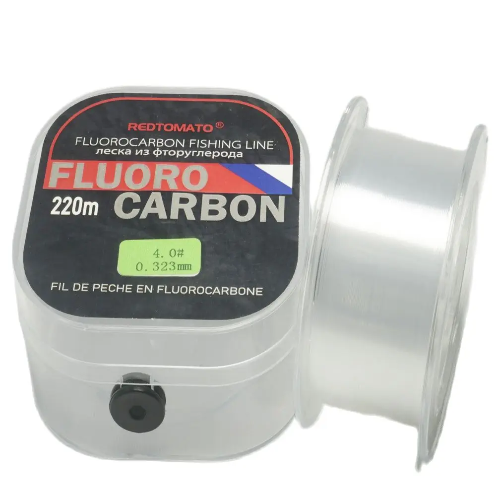 220m Soft Fluorocarbon Coated Fishing Line Japan Carbon Fiber Monofilament Leader Line Carp Fly Fishing-LineTackle Pesca