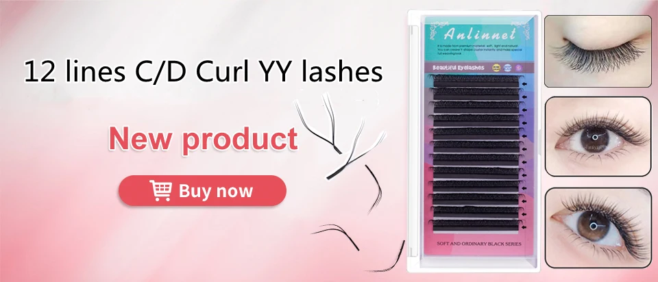 Anlinnet Professional Makeup 60 Clusters Personal Cluster Eyelash Single Tuft of M Sandwich Eyelash Grafting False Eyelashes