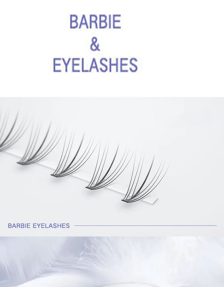Anlinnet Professional Makeup 60 Clusters Personal Cluster Eyelash Single Tuft of M Sandwich Eyelash Grafting False Eyelashes