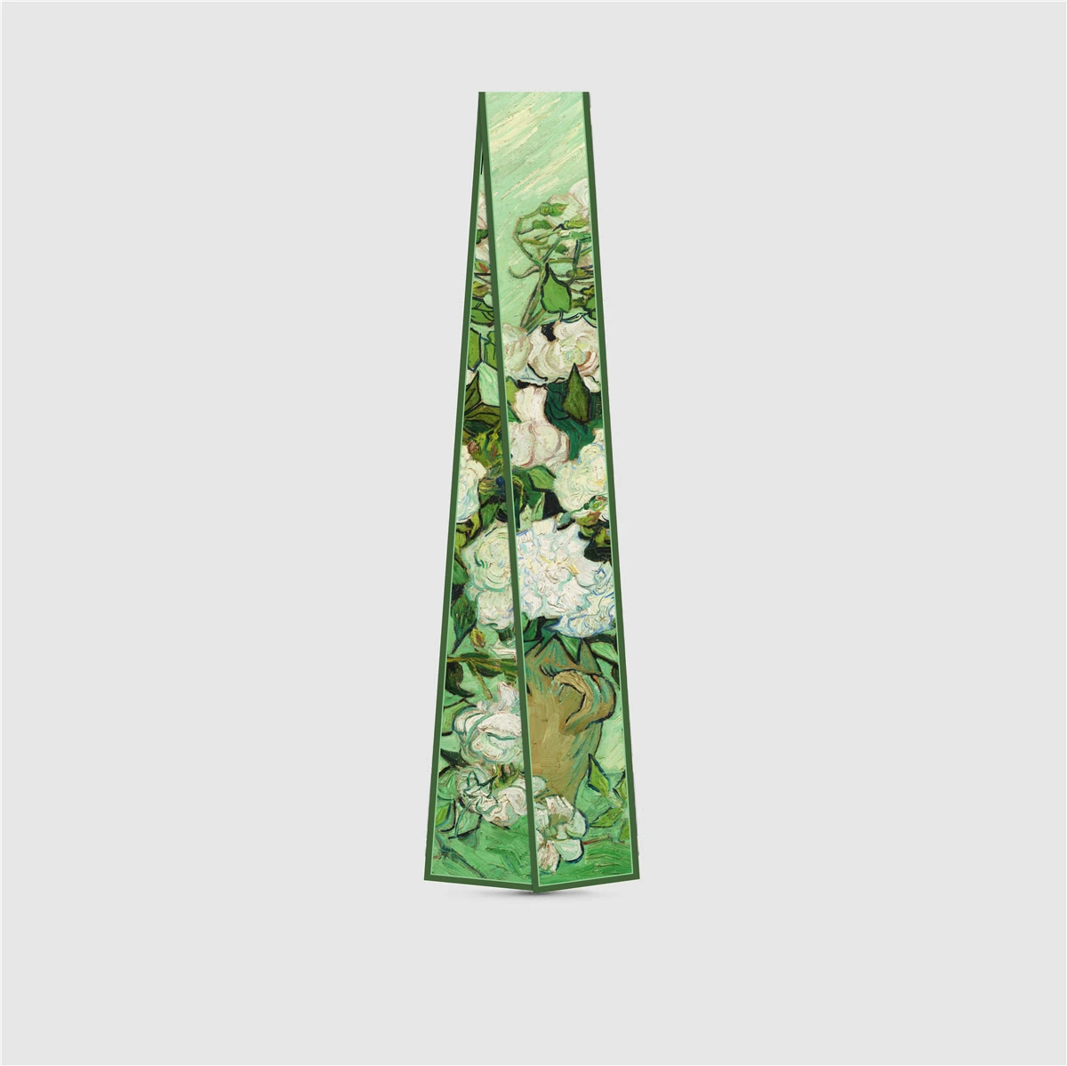 Van Gogh Oil Painting Scarf New Scarf Women Bag Hair Skinny Silk Scarves Designgn Foulard Neckerchief Headband For Ladies