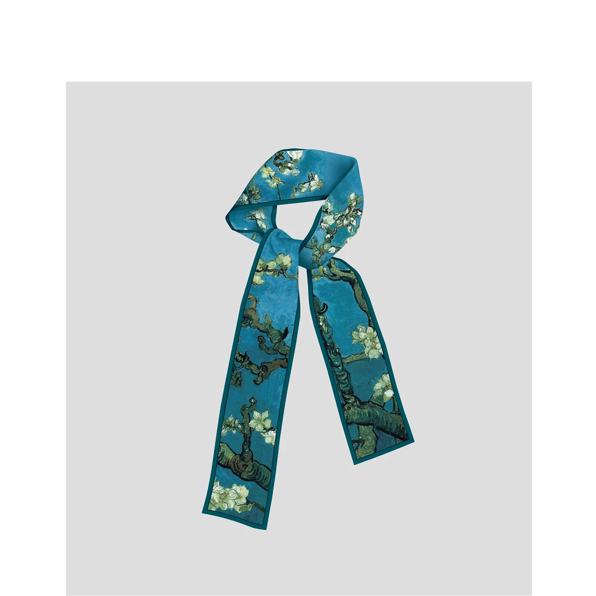 Van Gogh Oil Painting Scarf New Scarf Women Bag Hair Skinny Silk Scarves Designgn Foulard Neckerchief Headband For Ladies