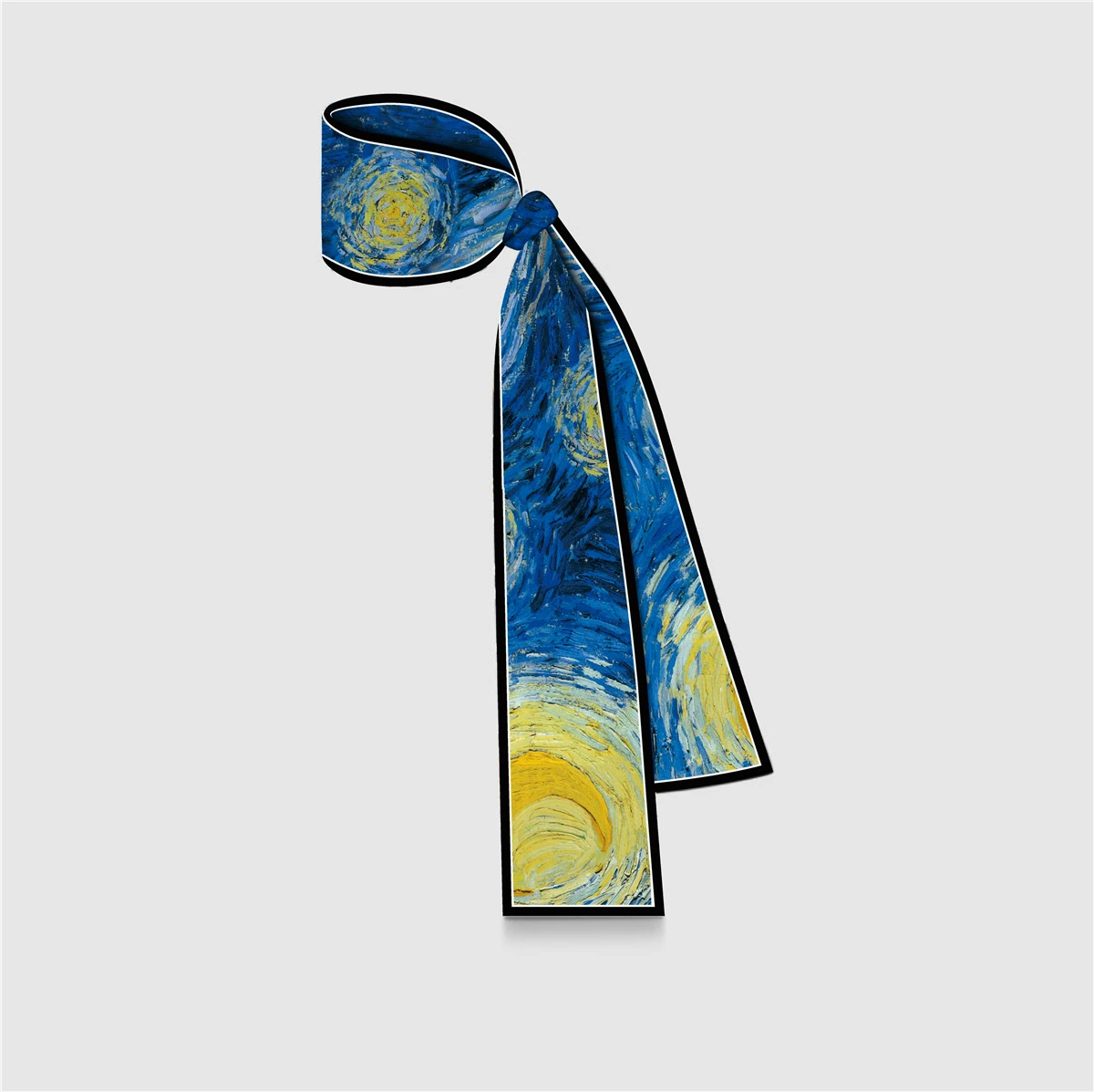 Van Gogh Oil Painting Scarf New Scarf Women Bag Hair Skinny Silk Scarves Designgn Foulard Neckerchief Headband For Ladies