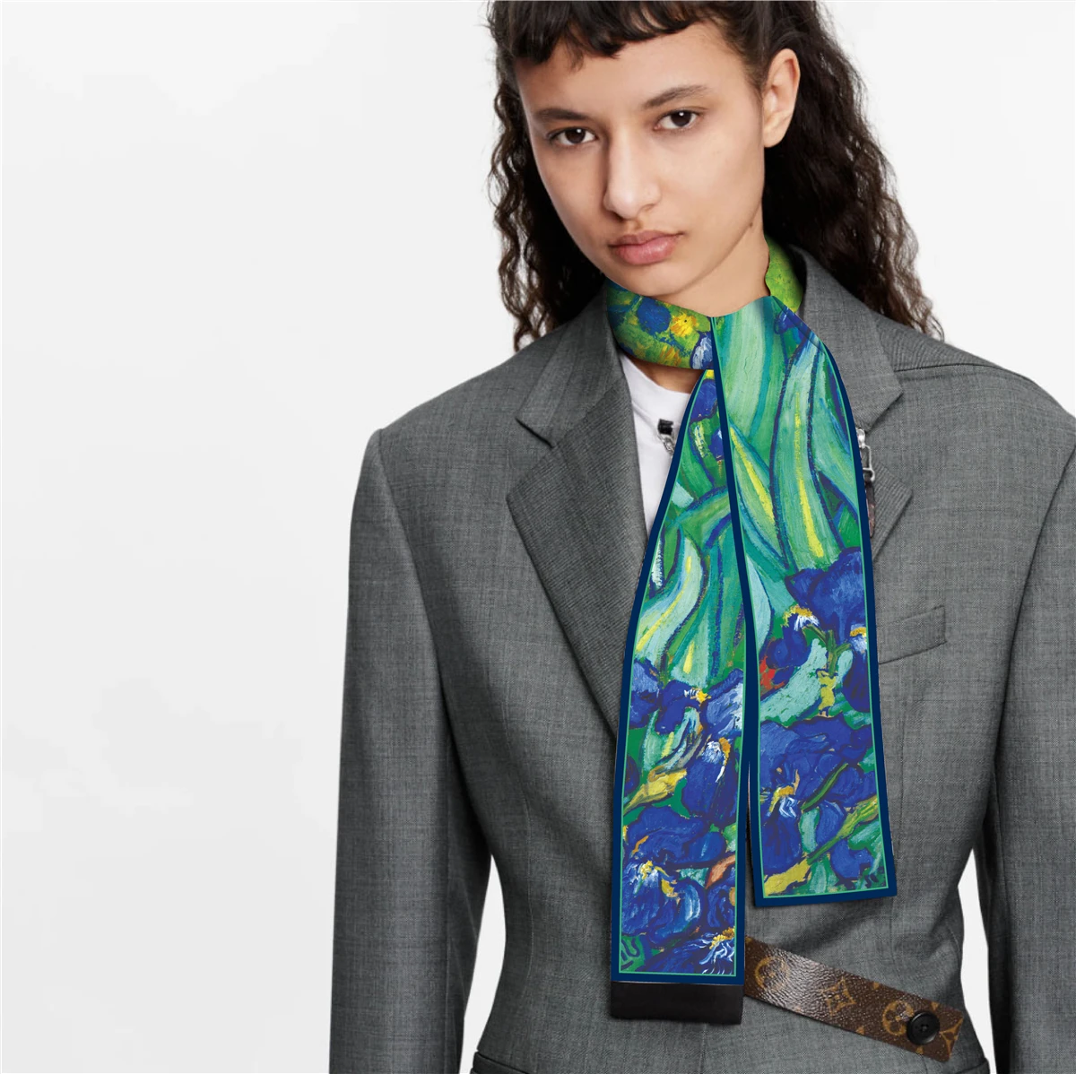 Van Gogh Oil Painting Scarf New Scarf Women Bag Hair Skinny Silk Scarves Designgn Foulard Neckerchief Headband For Ladies