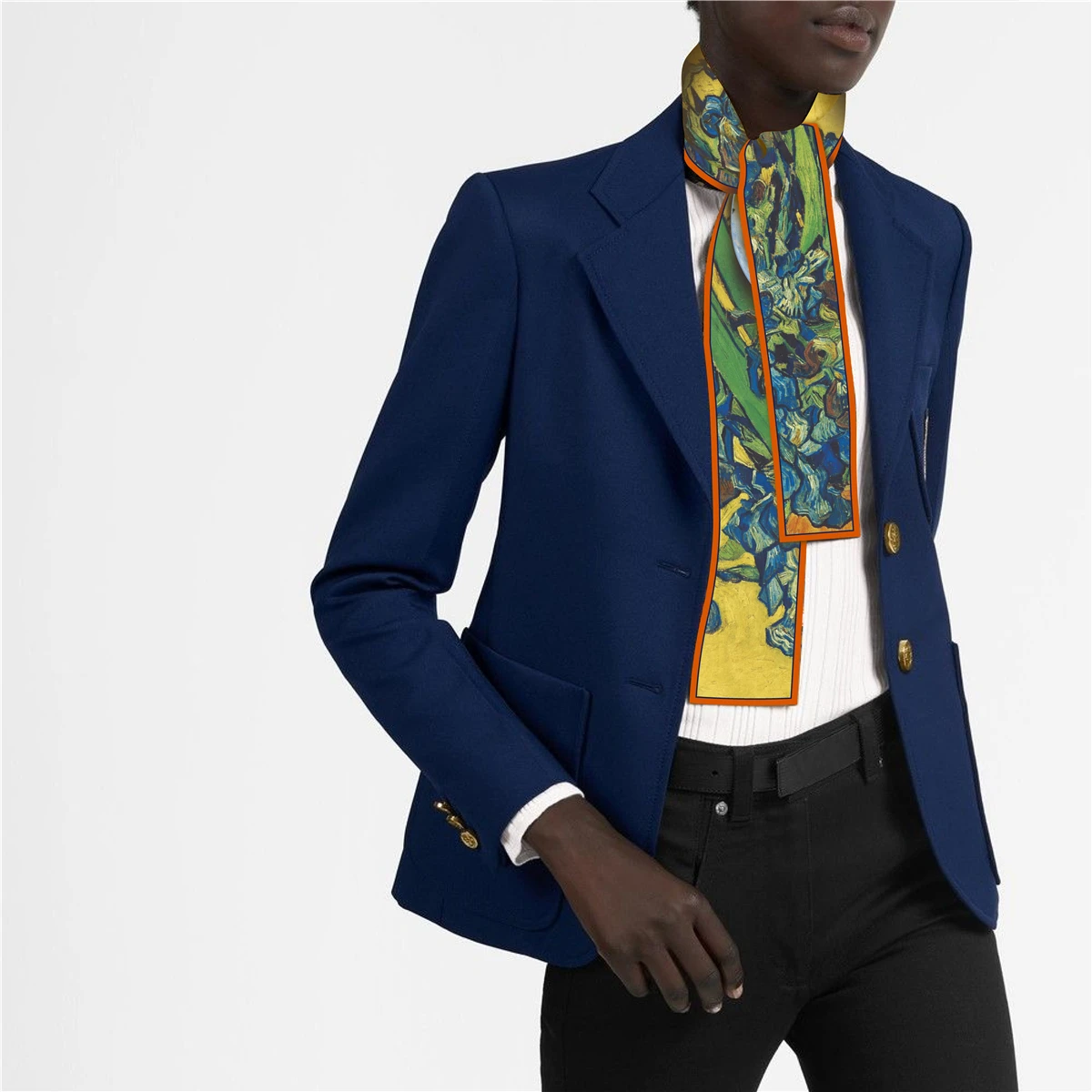 Van Gogh Oil Painting Scarf New Scarf Women Bag Hair Skinny Silk Scarves Designgn Foulard Neckerchief Headband For Ladies