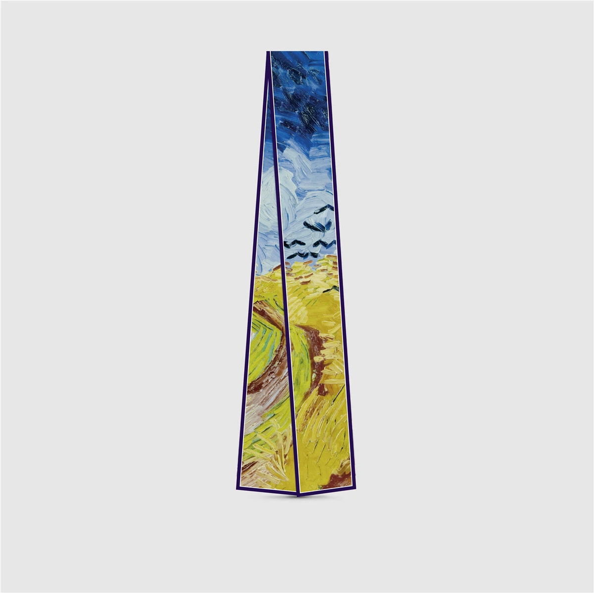 Van Gogh Oil Painting Scarf New Scarf Women Bag Hair Skinny Silk Scarves Designgn Foulard Neckerchief Headband For Ladies