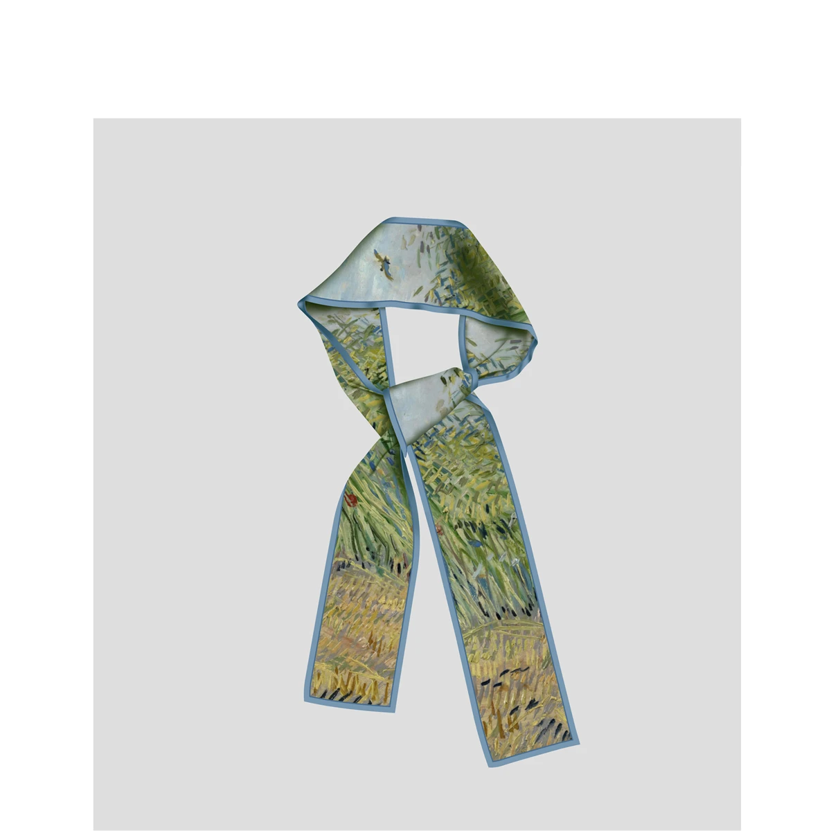 Van Gogh Oil Painting Scarf New Scarf Women Bag Hair Skinny Silk Scarves Designgn Foulard Neckerchief Headband For Ladies