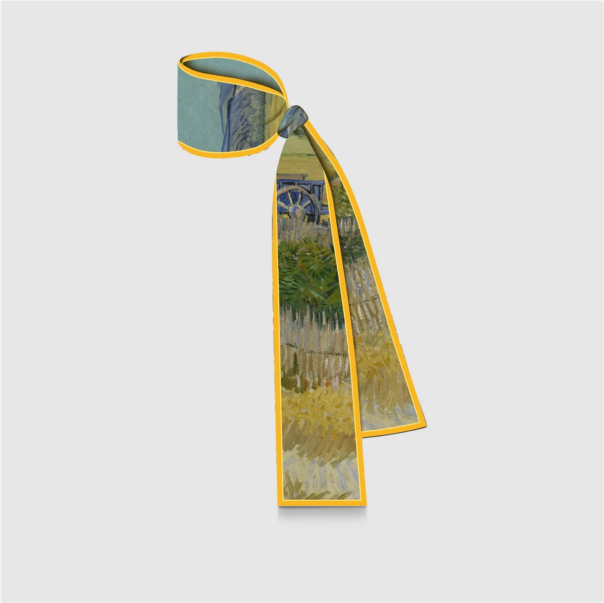 Van Gogh Oil Painting Scarf New Scarf Women Bag Hair Skinny Silk Scarves Designgn Foulard Neckerchief Headband For Ladies