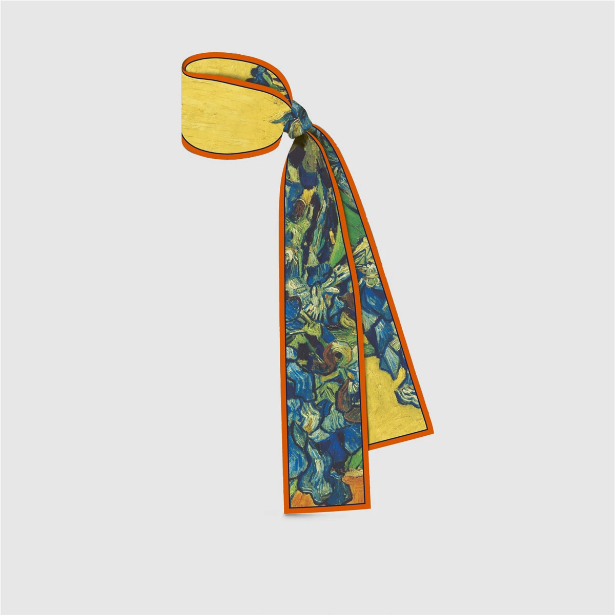 Van Gogh Oil Painting Scarf New Scarf Women Bag Hair Skinny Silk Scarves Designgn Foulard Neckerchief Headband For Ladies