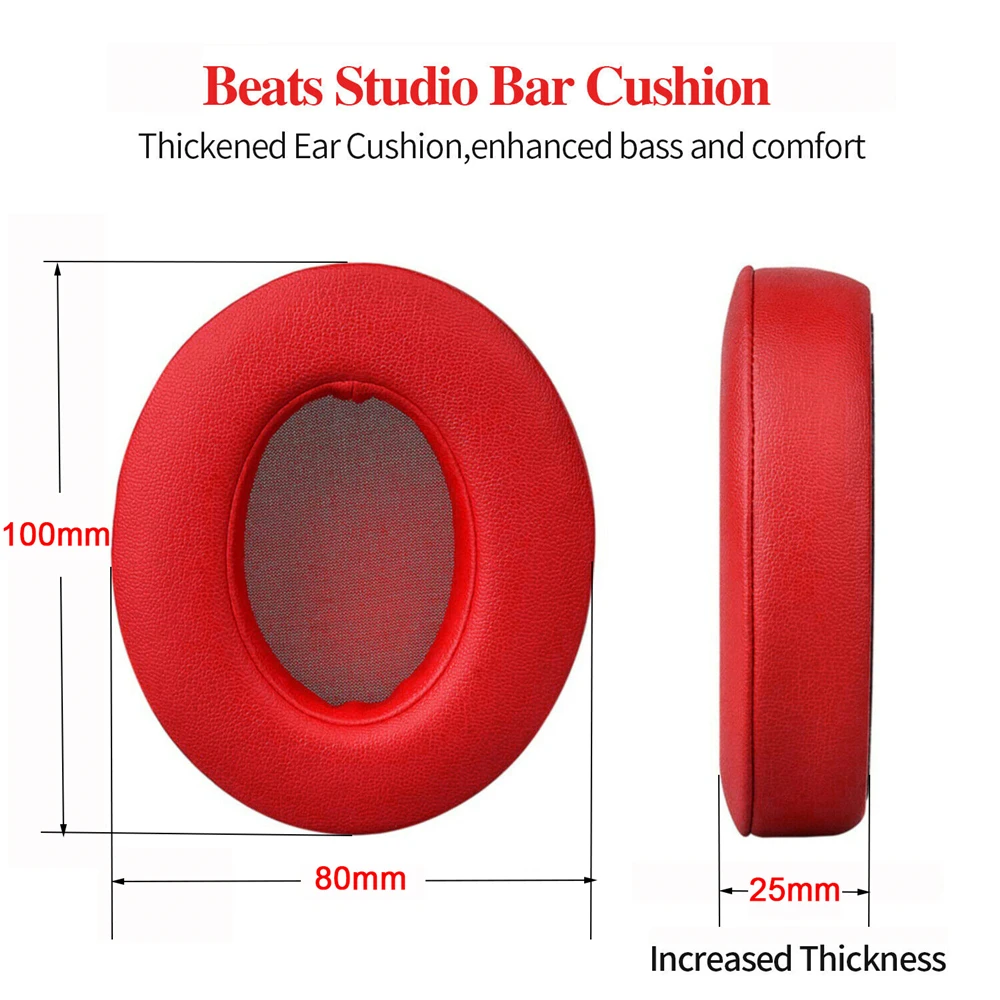 Studio 2/3 Pair Replacement Foam EarPads Earmuffs Ultra-soft Sponge Cushion For Beats Studio 2 3 Wired Wireless Headset Parts