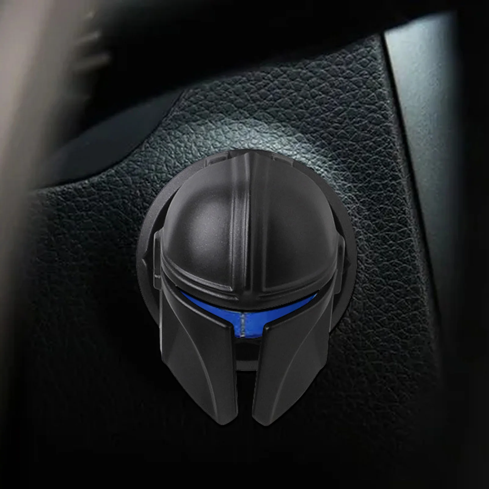 Start Button Cover 3D Start Engine Button Cover Decoration Protective Anti-scratches Auto Ignition Start Stop Switch Button