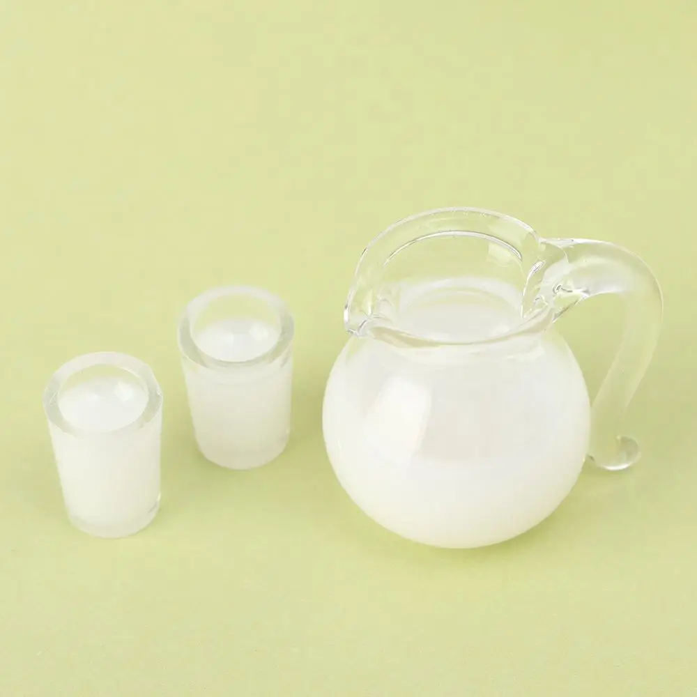 1/12 Scale Simulation Miniature Drinking Model Drinks Jug Cup Coffee Milk Lemon Water Orange Juice Doll Accessories