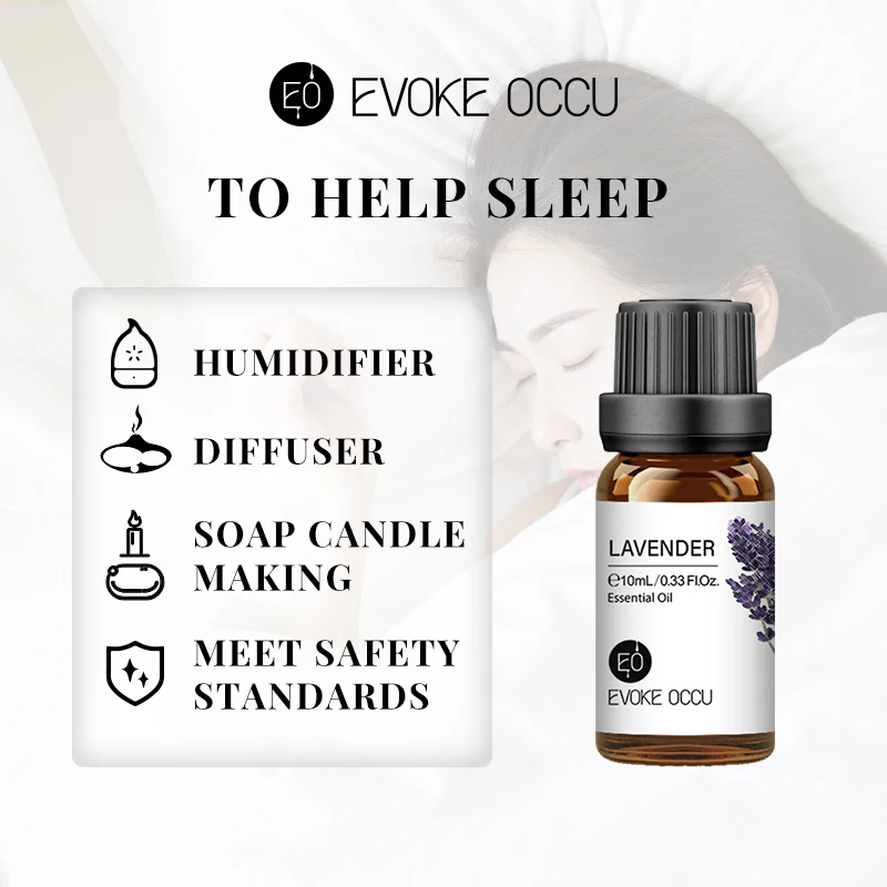 EVOKE OCCU100ML Essential Oils, Lavender Vanilla Eucalyptus Jasmine Rose Mint Oil for Diffuser, Humidifier, Scented Candle, Soap
