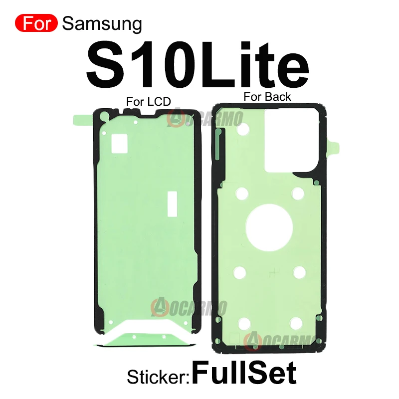 Fullset Sticker For Samsung Galaxy S10 Lite Plus S10+S10 5G S10E Front LCD Screen And Back Battery Adhesive Glue Replacement