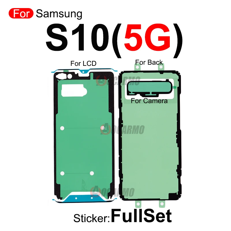 Fullset Sticker For Samsung Galaxy S10 Lite Plus S10+S10 5G S10E Front LCD Screen And Back Battery Adhesive Glue Replacement