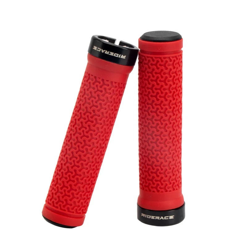 Bicycle Handle Bar Grips MTB Mountain Bike Soft Single-sided Locking Handlebar Cover Plug Rubber Non-slip Cycling Accessories