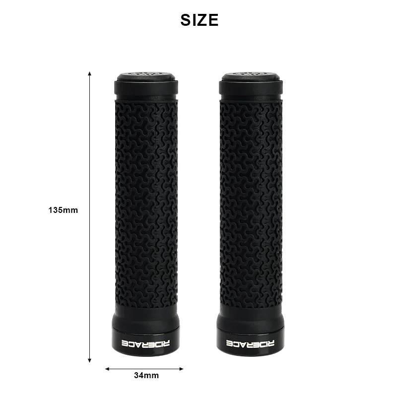 Bicycle Handle Bar Grips MTB Mountain Bike Soft Single-sided Locking Handlebar Cover Plug Rubber Non-slip Cycling Accessories