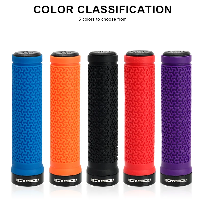 Bicycle Handle Bar Grips MTB Mountain Bike Soft Single-sided Locking Handlebar Cover Plug Rubber Non-slip Cycling Accessories