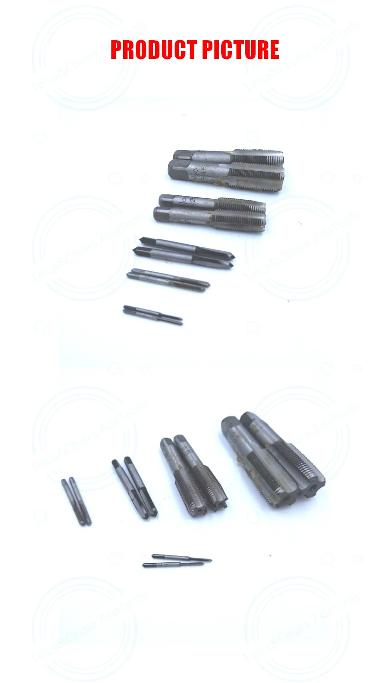 1Set M16 M18 M20 M22 M24 x 1mm 1.5mm 2mm 2.5mm Taper and Plug Metric Tap Pitch For Mold Machining * 1 1.5 2 2.5