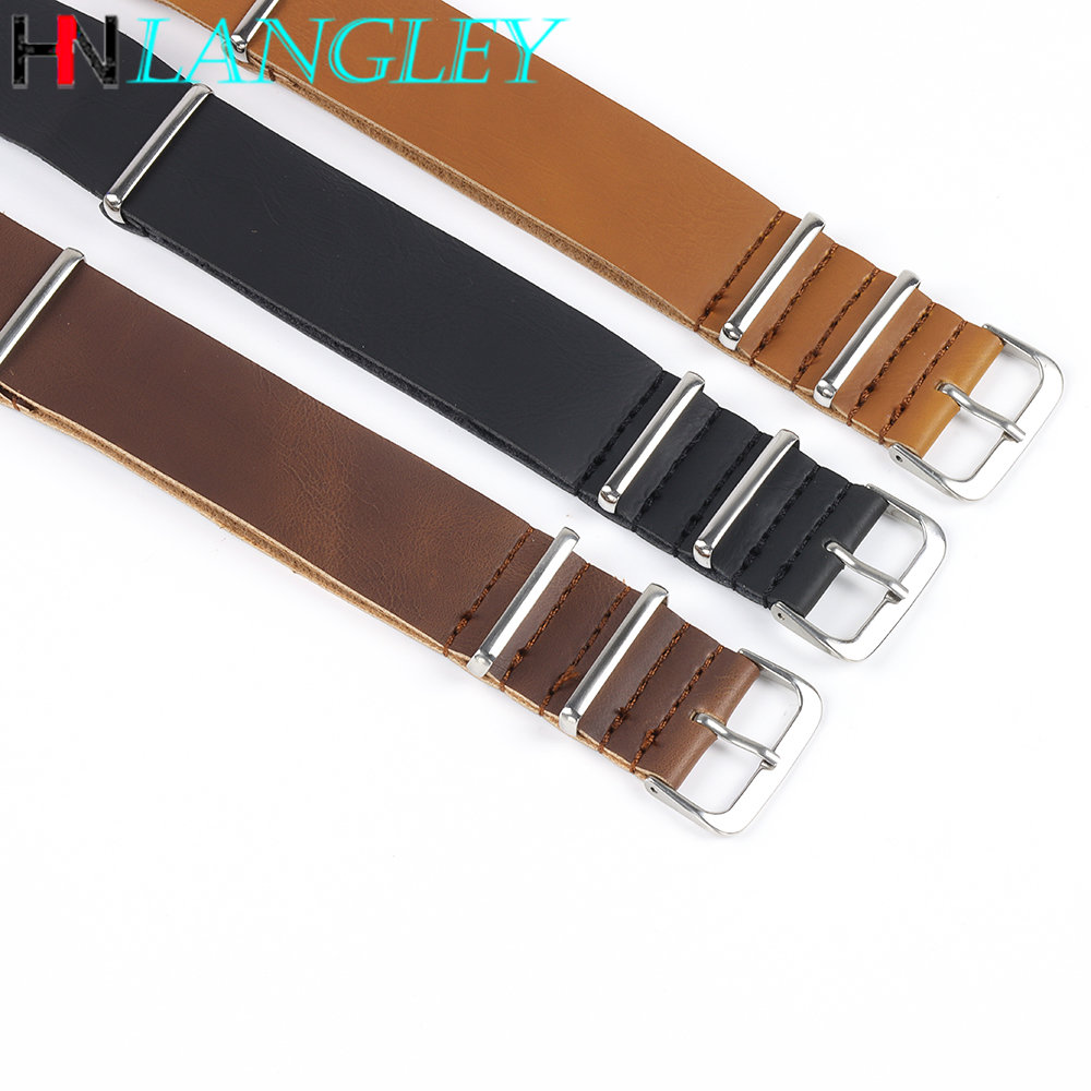 Ultra Thin Leather Watch Band Strap Single Layer Bracelet 18mm 20mm 22mm 24mm Watch Replacement Accessories Women Men Band