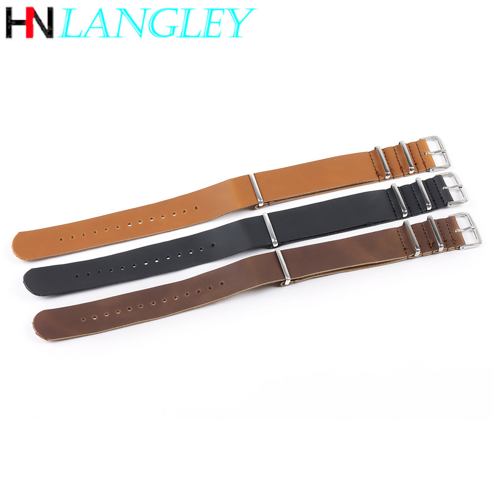 Ultra Thin Leather Watch Band Strap Single Layer Bracelet 18mm 20mm 22mm 24mm Watch Replacement Accessories Women Men Band