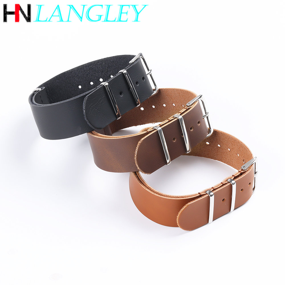Ultra Thin Leather Watch Band Strap Single Layer Bracelet 18mm 20mm 22mm 24mm Watch Replacement Accessories Women Men Band