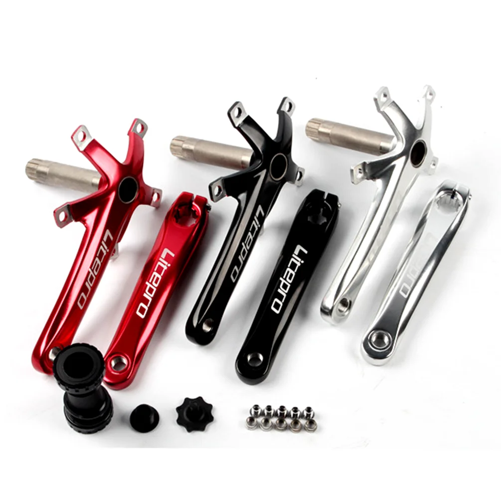 Litepro Folding Bicycle Crank Aluminum Alloy 170mm Hollow Integrally MTB Mountain Bike BCD 130 Crankset Tooth Plate Parts