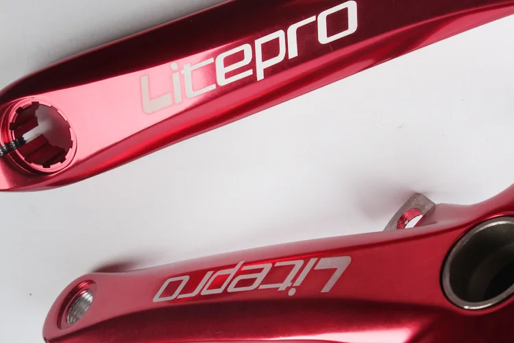 Litepro Folding Bicycle Crank Aluminum Alloy 170mm Hollow Integrally MTB Mountain Bike BCD 130 Crankset Tooth Plate Parts