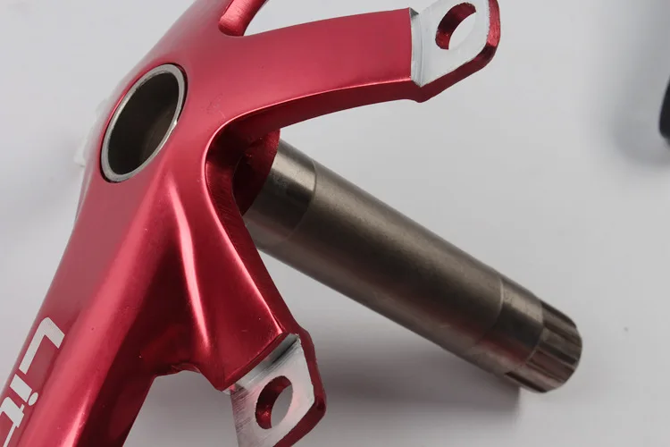 Litepro Folding Bicycle Crank Aluminum Alloy 170mm Hollow Integrally MTB Mountain Bike BCD 130 Crankset Tooth Plate Parts
