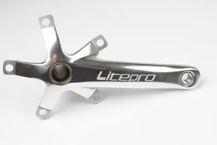 Litepro Folding Bicycle Crank Aluminum Alloy 170mm Hollow Integrally MTB Mountain Bike BCD 130 Crankset Tooth Plate Parts