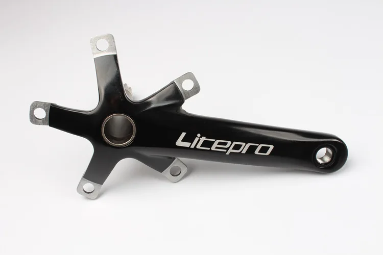 Litepro Folding Bicycle Crank Aluminum Alloy 170mm Hollow Integrally MTB Mountain Bike BCD 130 Crankset Tooth Plate Parts