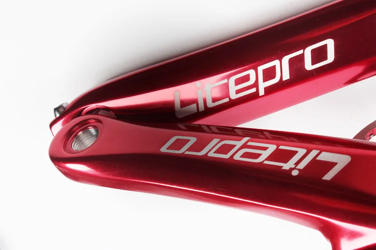 Litepro Folding Bicycle Crank Aluminum Alloy 170mm Hollow Integrally MTB Mountain Bike BCD 130 Crankset Tooth Plate Parts