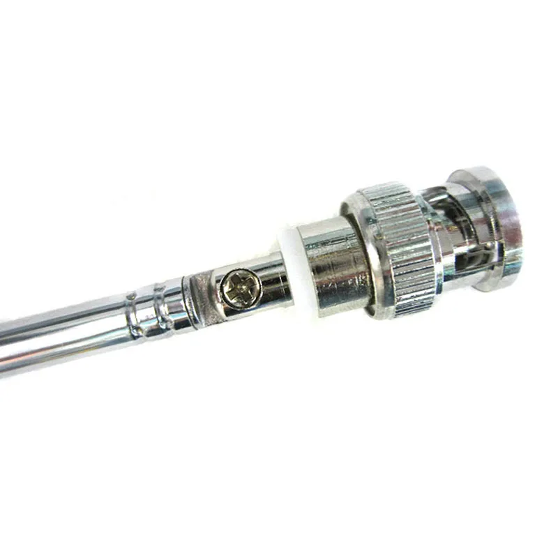 Stainless Steel FM Radio Antenna BNC Connector Telescopic Aerial 62cm