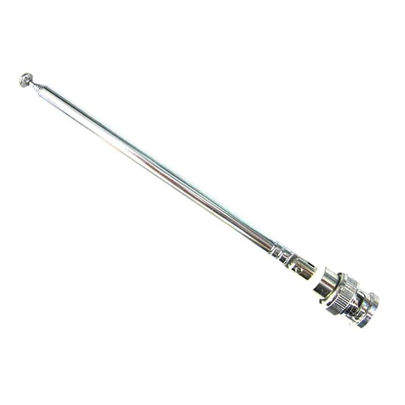 Stainless Steel FM Radio Antenna BNC Connector Telescopic Aerial 62cm
