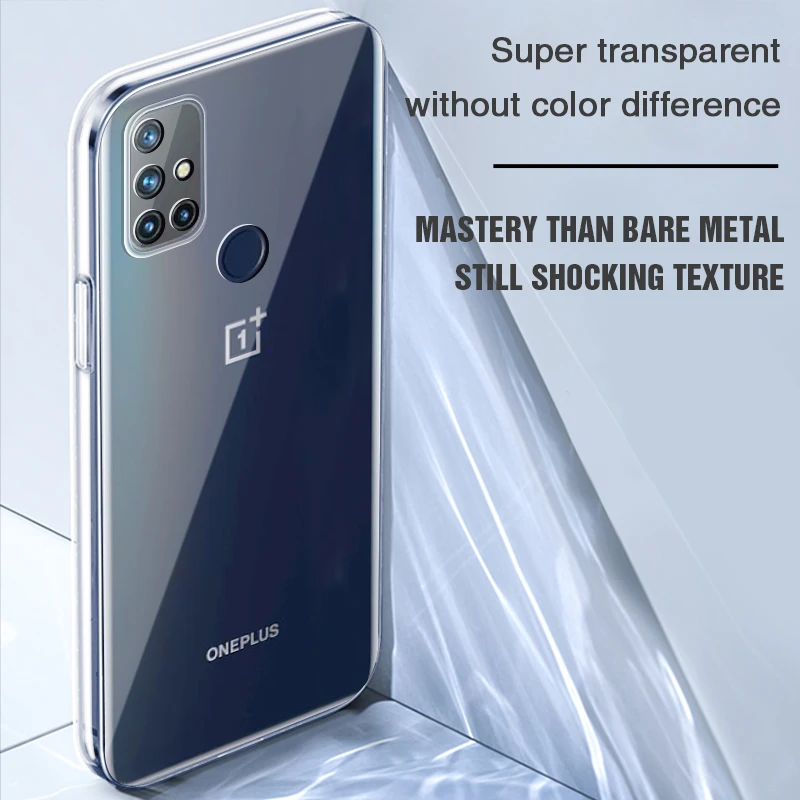 Transparent Phone Case for Oneplus Nord N10 N20 SE N30 N100 N200 N300 CE 2 2T 3 CE2 CE3 Lite 5G Soft TPU Cover One Plus Housing