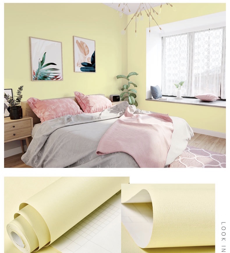 80cm Macaron Self-Adhesive Vinyl Wallpaper Kitchen Cabinet Storage Desktop Furniture Bedroom Decor Waterproof Film Wall Stickers