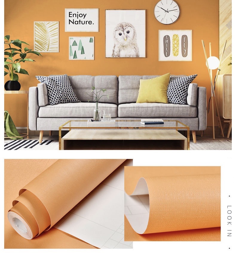 80cm Macaron Self-Adhesive Vinyl Wallpaper Kitchen Cabinet Storage Desktop Furniture Bedroom Decor Waterproof Film Wall Stickers