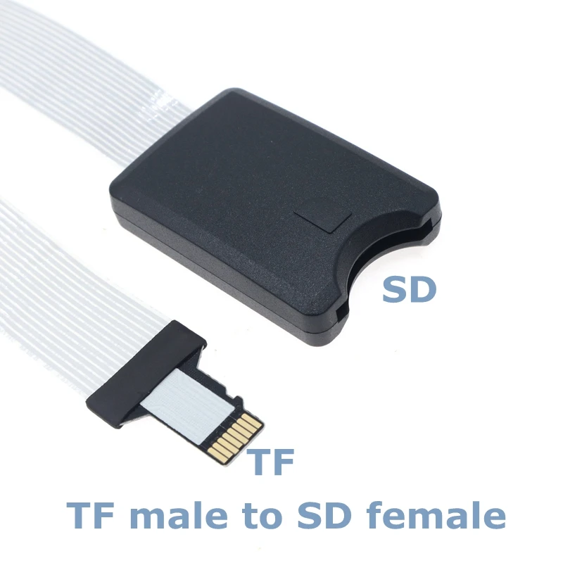 48cm 25cm TF Male Female To Micro SD Female Male Card Reader Extension Adapter Cable Extender For Car GPS Phone TV Camera