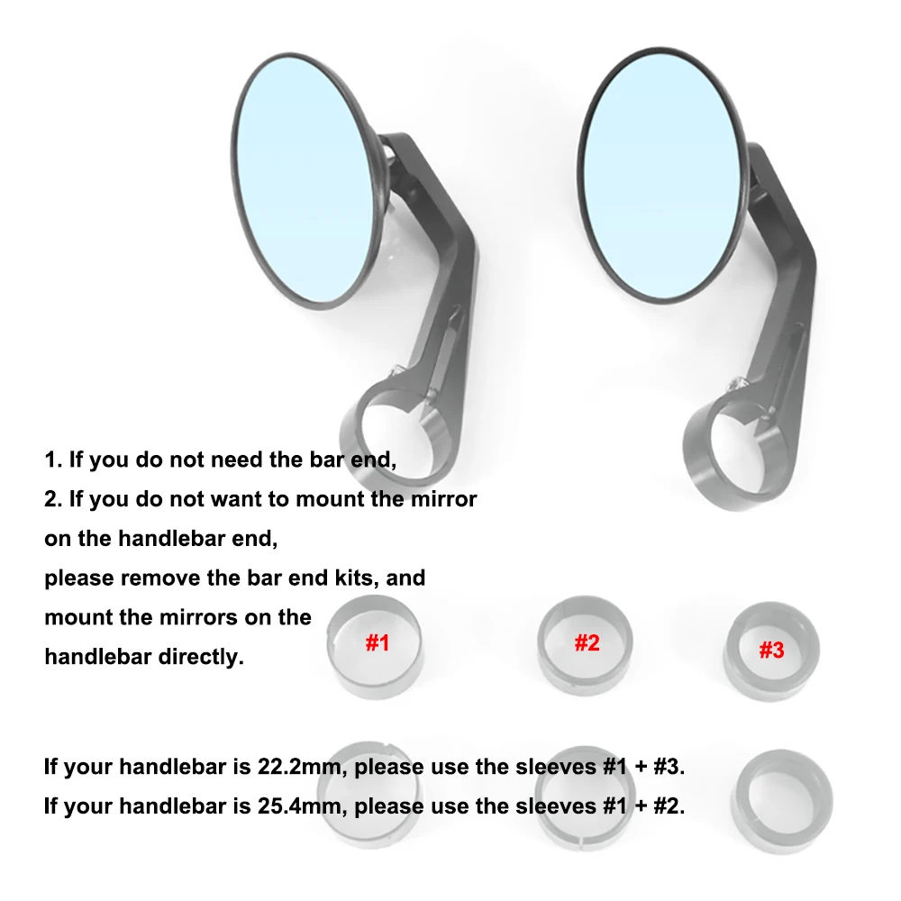 CNC Handle Bar End Mirror Rearview Mirror Fit For Yamaha XSR 900 2016-2021 XSR700 2018-2021 Tmax500 Tmax530 XJ 6/DIVERSION MT-10