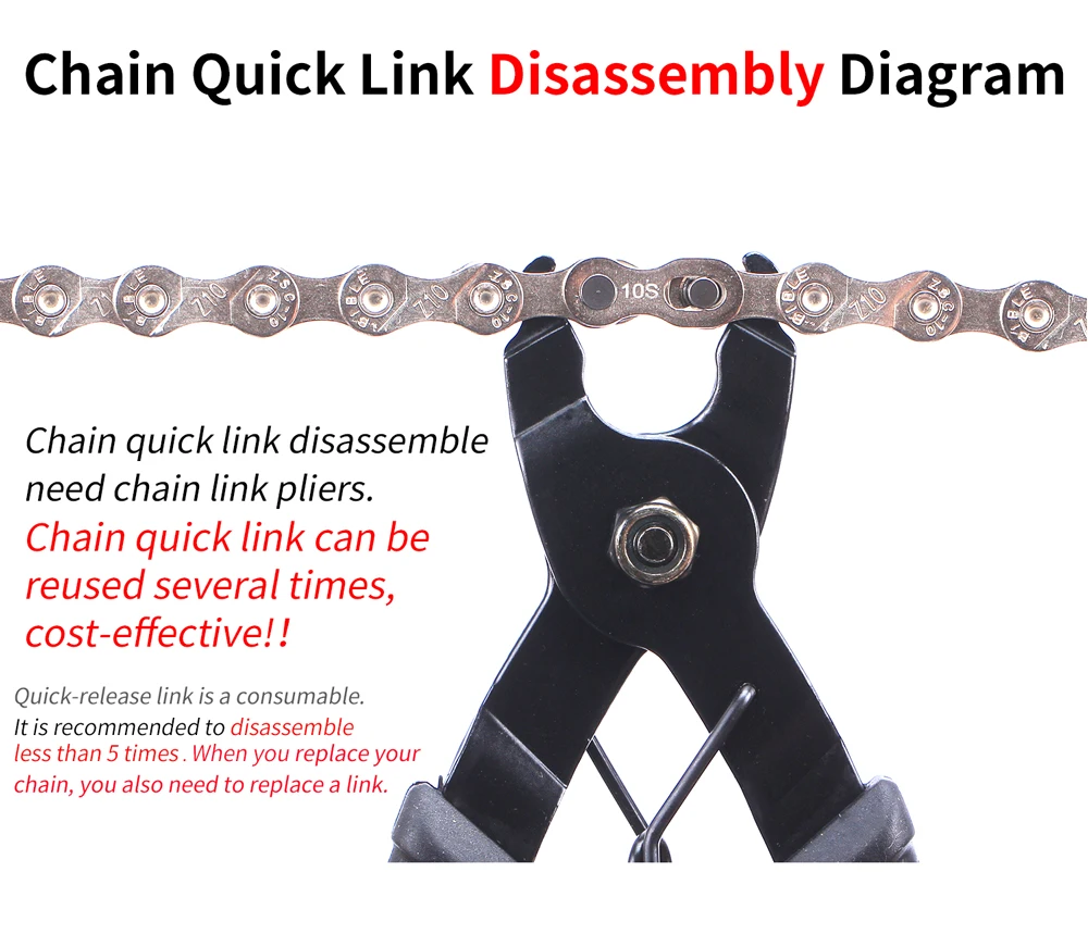 RISK Bike Chain Quick Link MTB Road Bike Chain Missing Quick Connector Connecting Master Link for 6 7 8 9 10 11 12S Speed Chain
