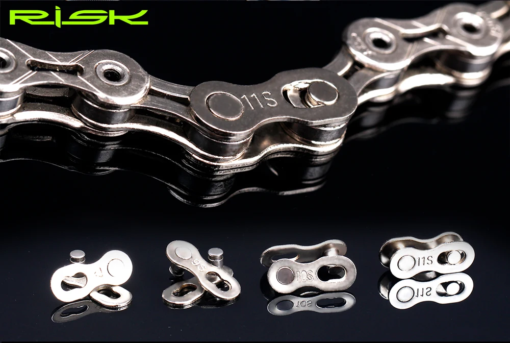 RISK Bike Chain Quick Link MTB Road Bike Chain Missing Quick Connector Connecting Master Link for 6 7 8 9 10 11 12S Speed Chain