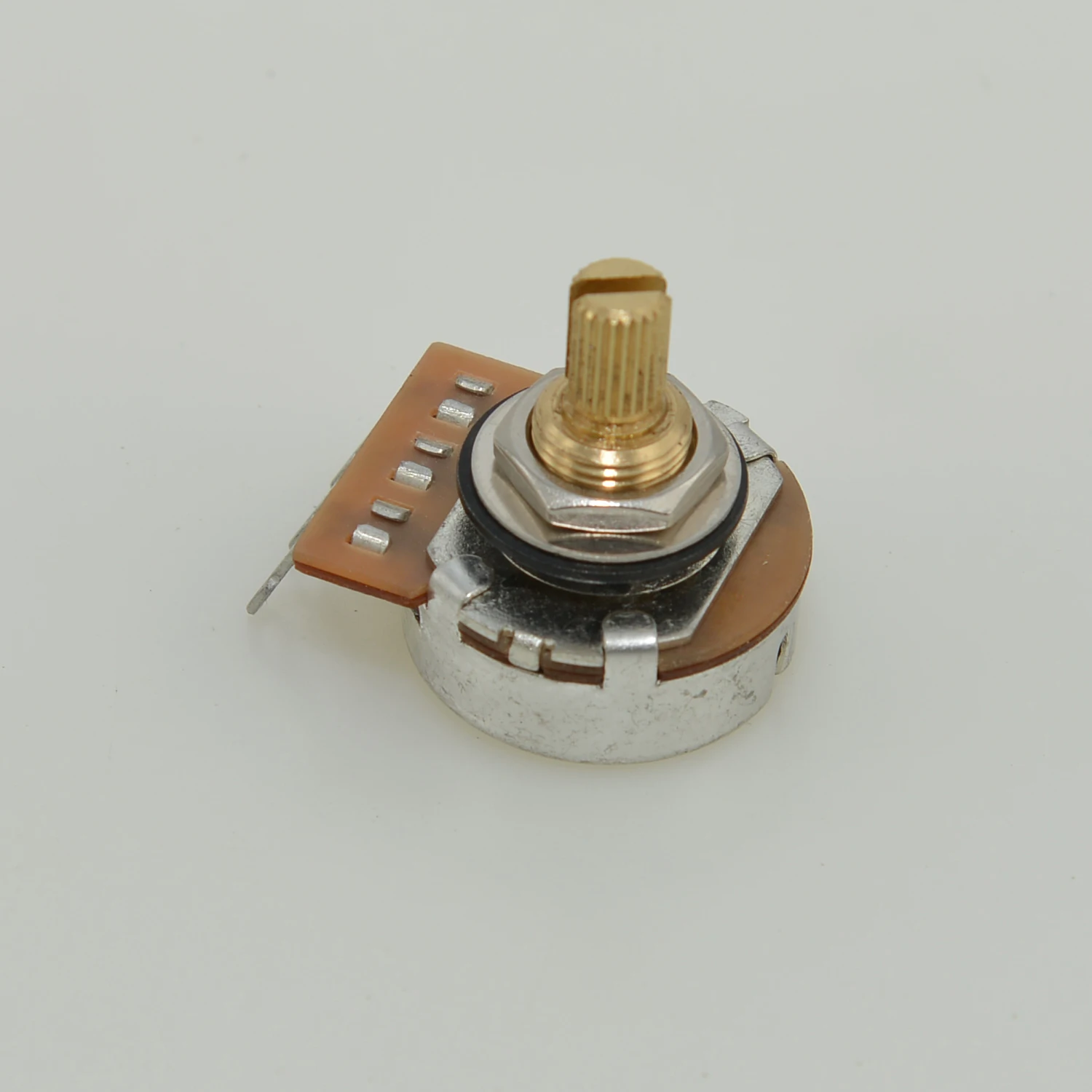 1 Piece 3/8" Brass Short Long Split Shaft Potentiometers Pots 250K 500K Option for Electric Guitar and Bass Tone Volume Parts