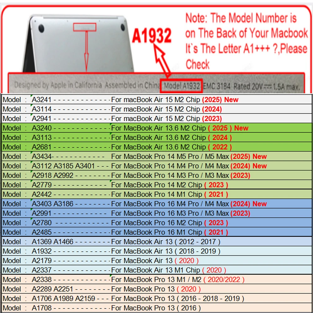 2026 New Ultra Thin Hard Shell Laptop Case For Macbook Air 13 Case For Macbook Pro 14 M5 M4 M3 M2 M1 Chip Air 13.6 15 2024 Cover